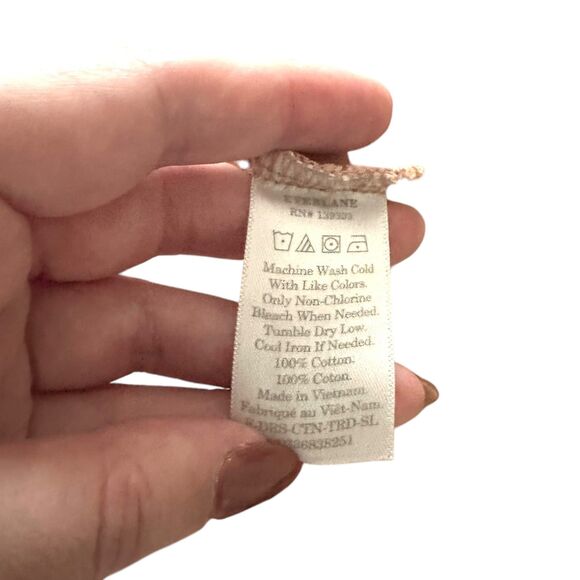 EVERLANE The Weekend Tiered Tank Midi Dress Pink‎ XS - Picture 6 of 6